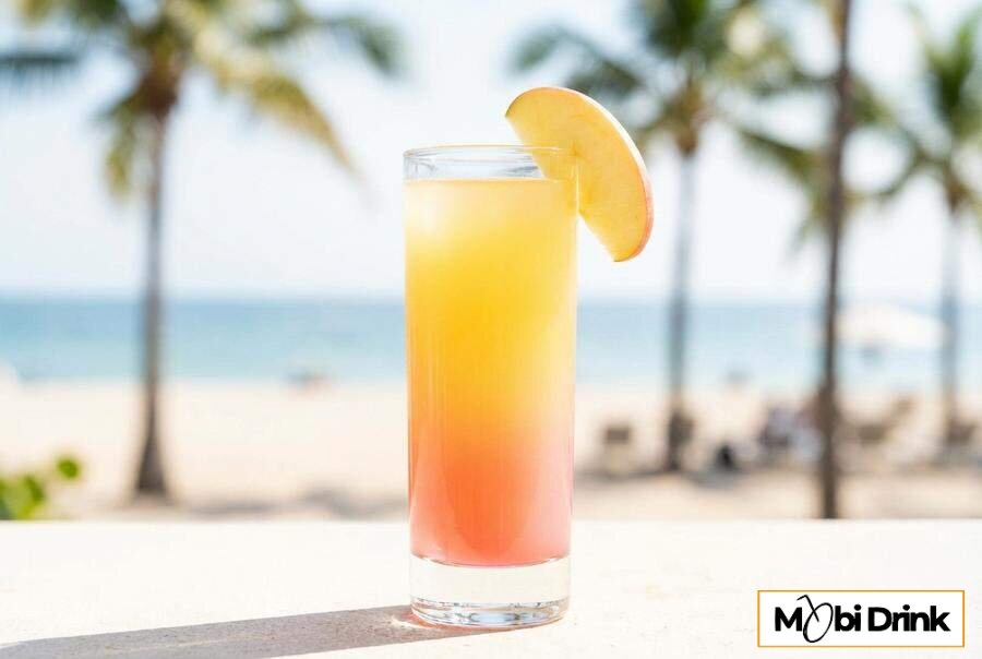 Tropikalny drink Aloha Collins z sokiem jabłkowym