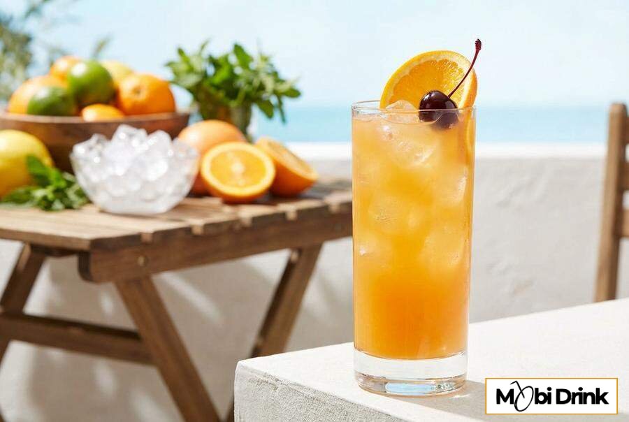 Orzeźwiający Amaretto Stone Sour z pomarańczą