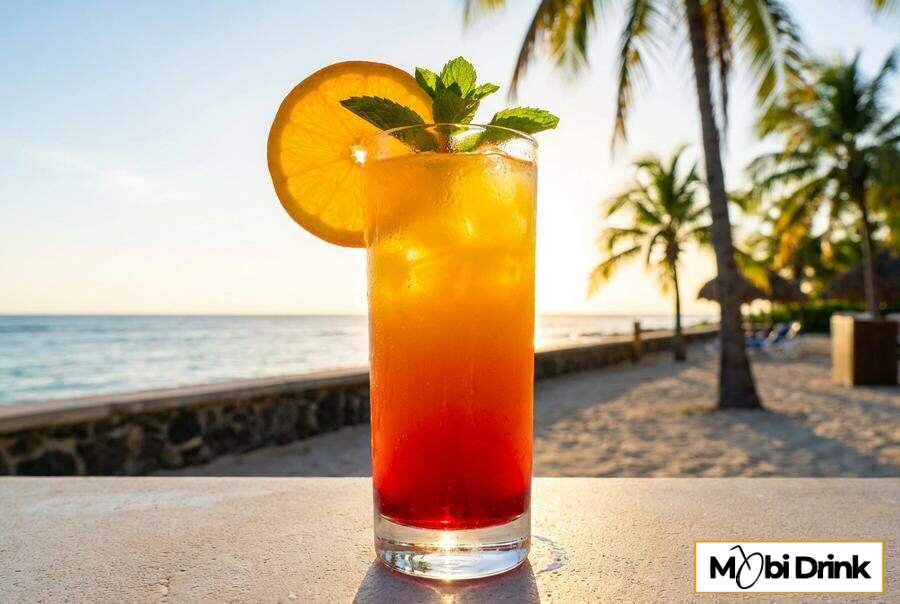 Warstwowy drink Amaretto Sunrise
