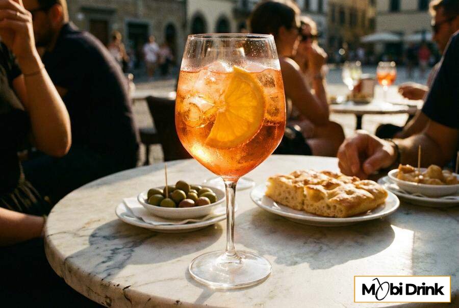 Pomarańczowy Aperol Spritz z prosecco