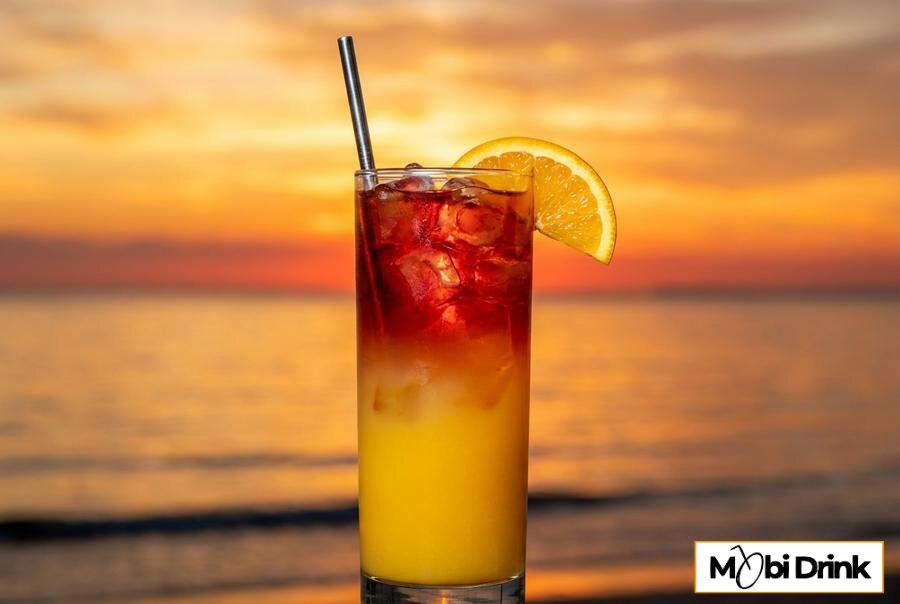 Warstwowy drink Aperol Vodka Sunrise