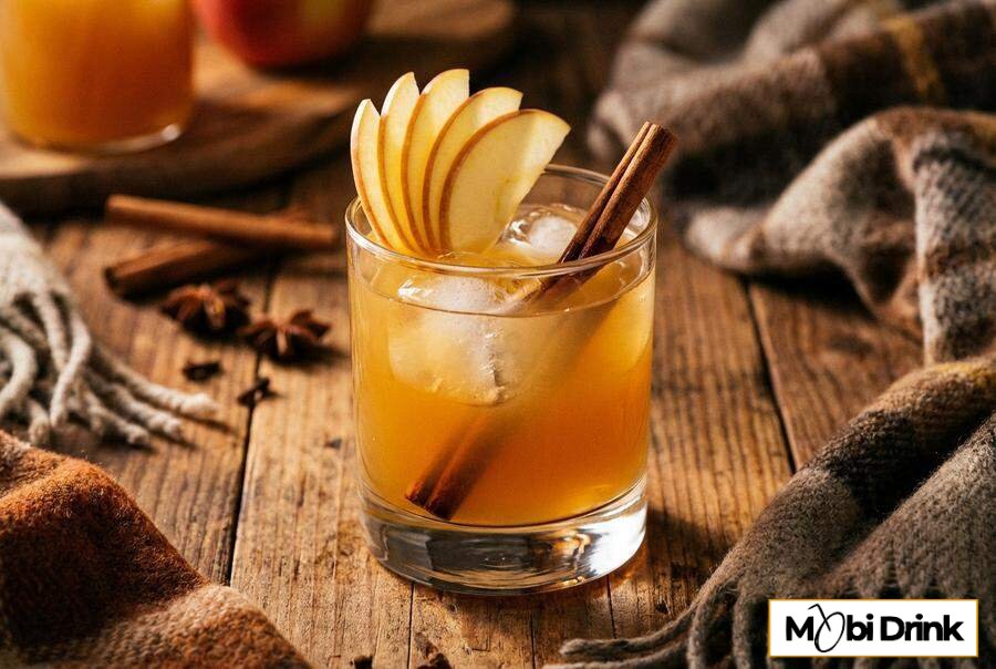 Jesienny drink Apple Whisky z cynamonem