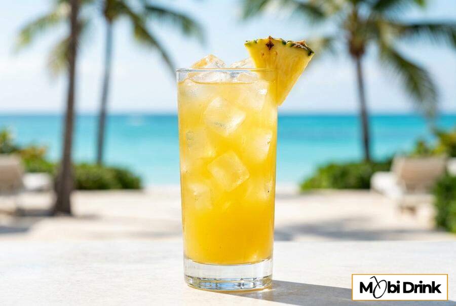 Prosty drink Bacardi Coconut z sokiem ananasowym