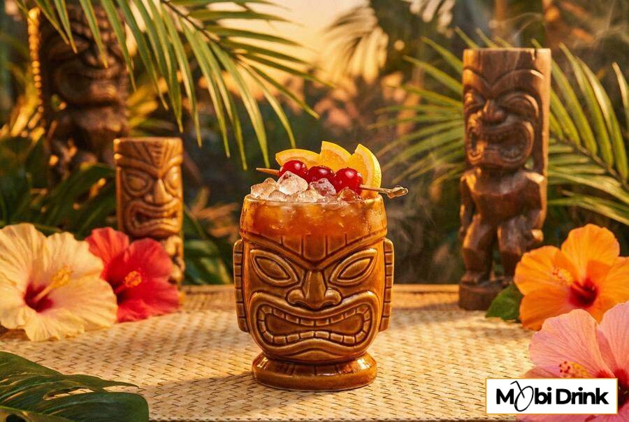 Tropikalny drink bahama mama z owocami