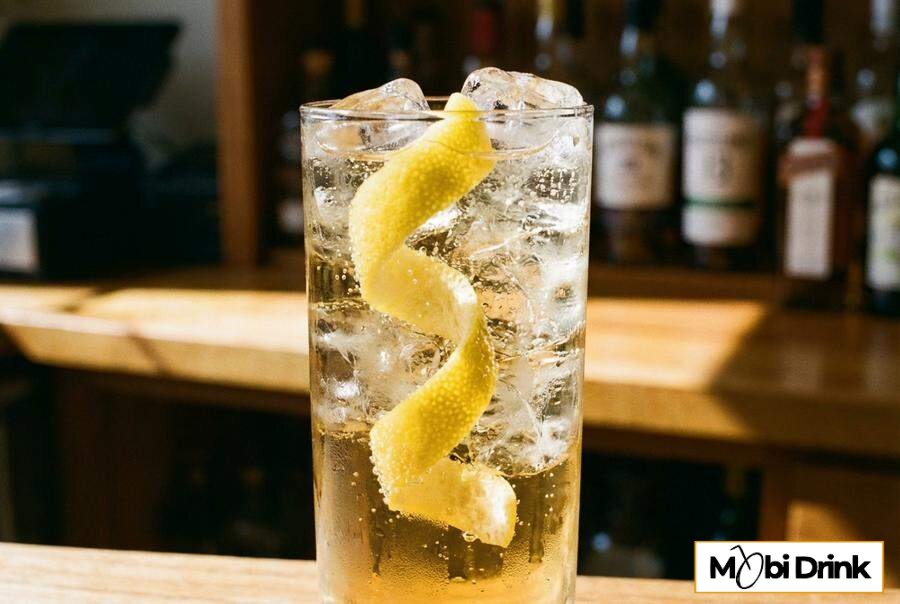 Klasyczny Ballantines Highball z wodą gazowaną
