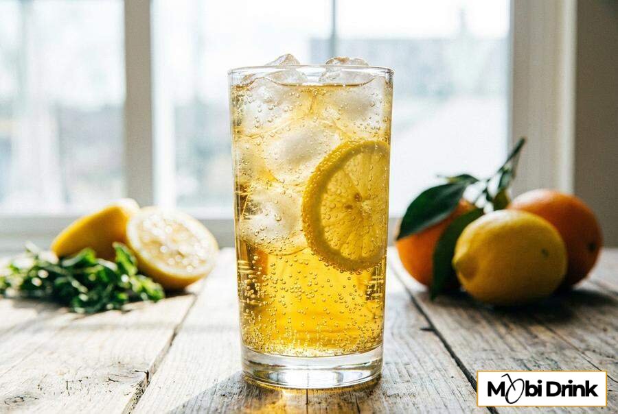 Orzeźwiający drink Ballantines ze Sprite i cytryną