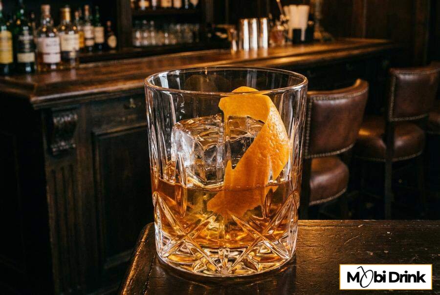 Drink Banana Old Fashioned z lodem