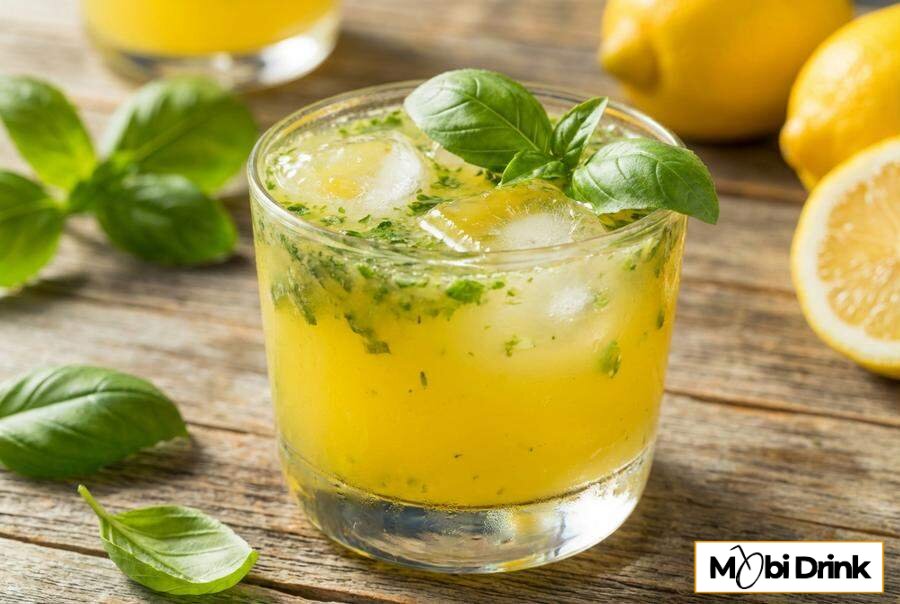 Ziołowy drink Bazyliowe Limoncello z ginem