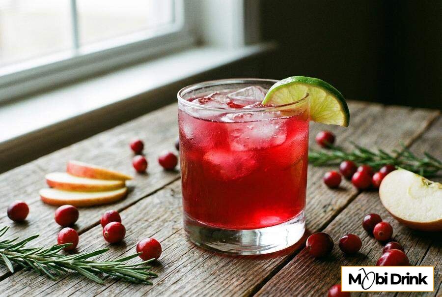 Owocowy drink Beam Orchard Twist z sokiem żurawinowym