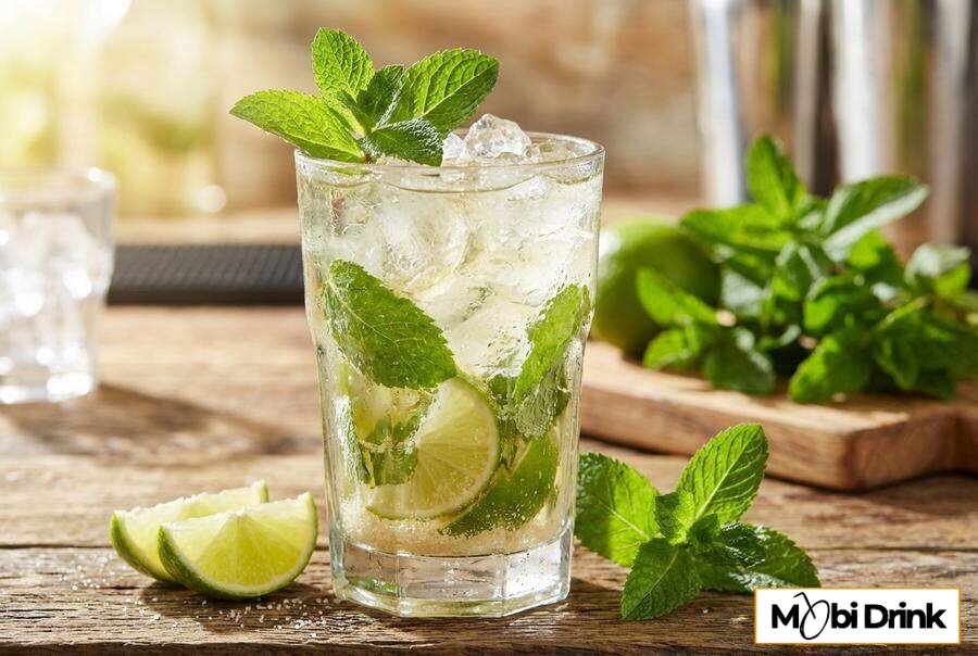 Orzeźwiające Białe Mojito z limonką i miętą
