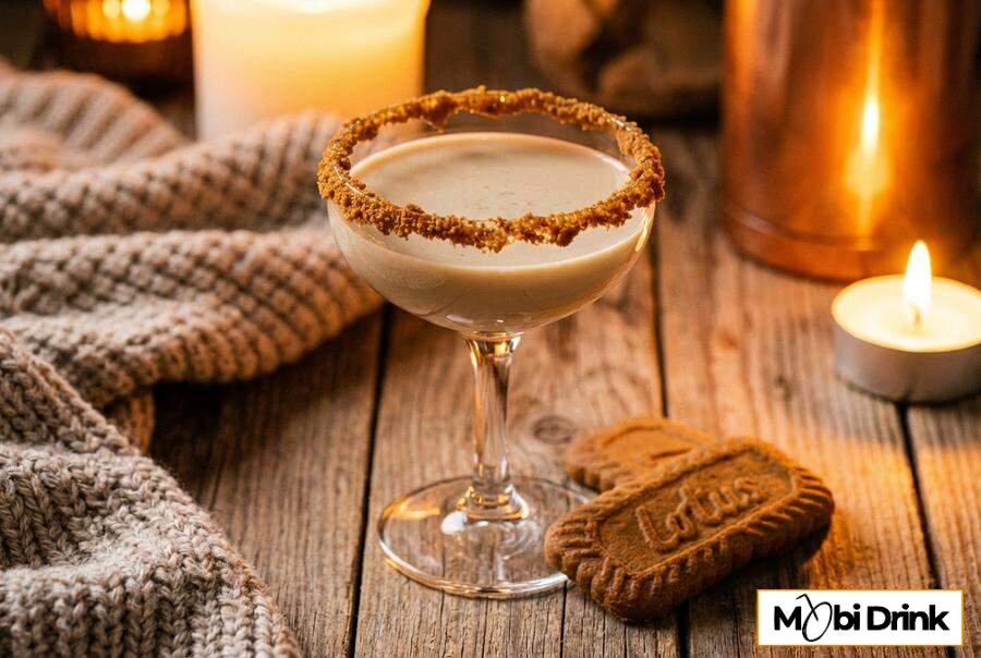Deserowy drink Biscuit in the Glass z ciasteczkiem