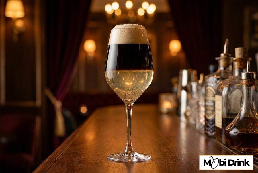 Drink black velvet piwo z cydrem
