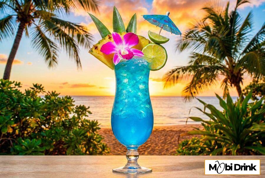 Niebieski drink Blue Hawaii
