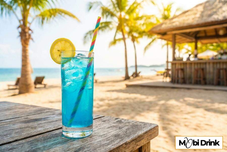 Niebieski drink Blue Lagoon Thermomix