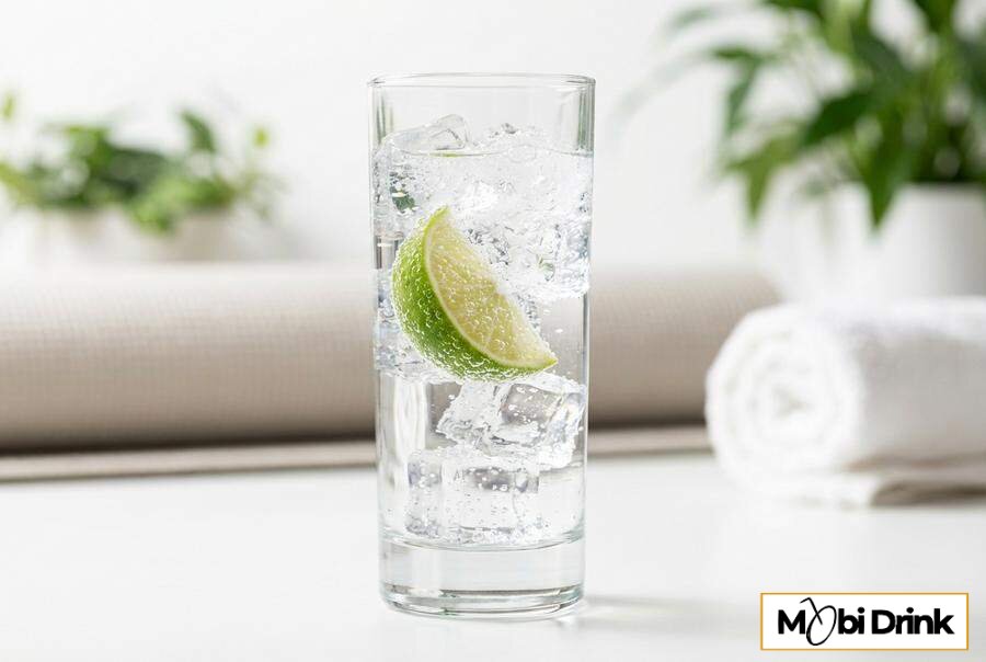 Niskokaloryczny drink z wodą sodową