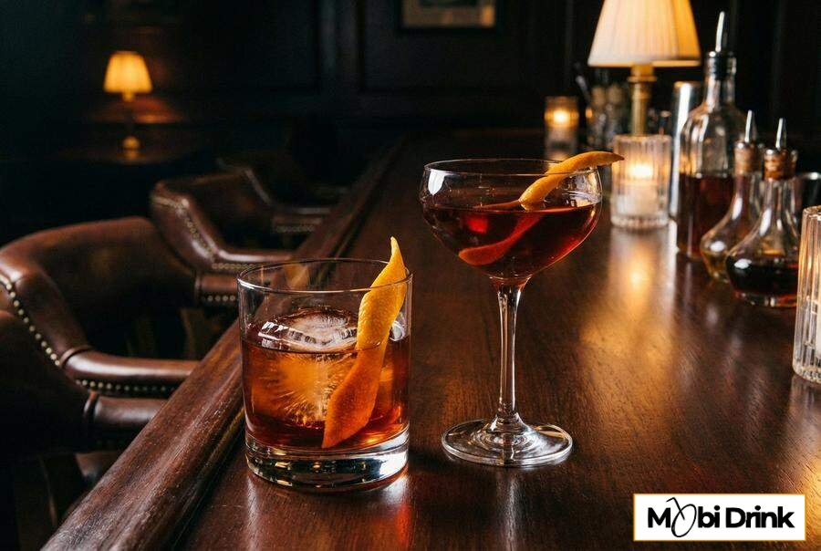 Boulevardier koktajl z bourbonem i Campari