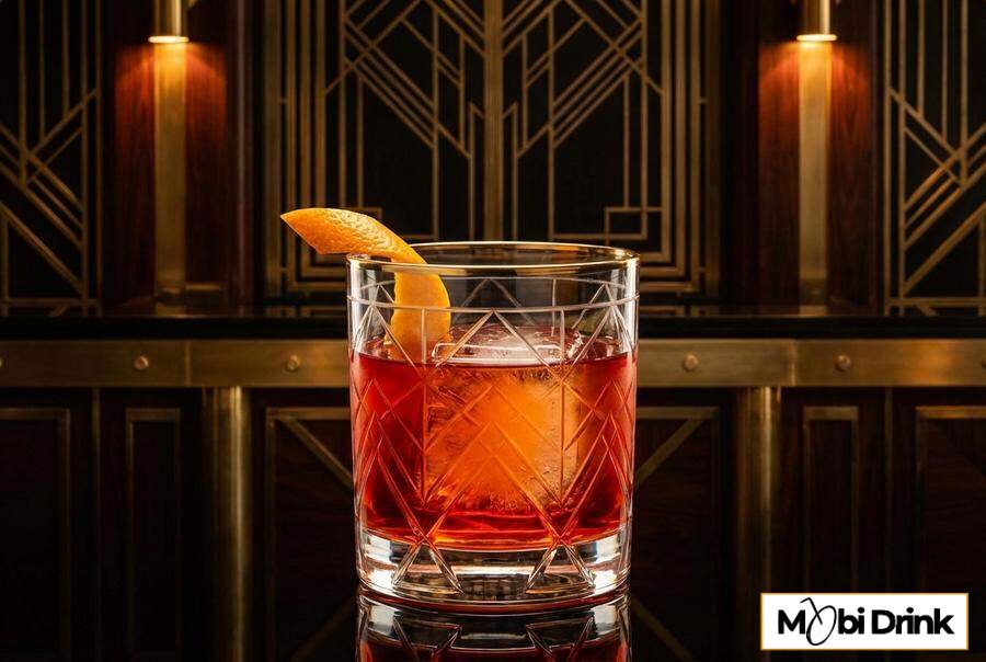 Drink Boulevardier whisky z campari
