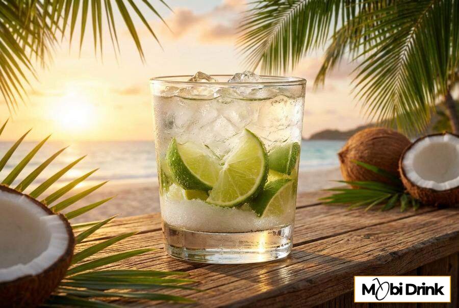 Brazylijska Caipirinha z limonką i lodem