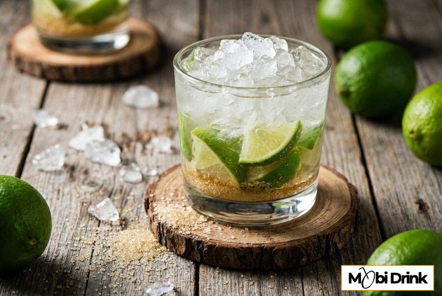 Caipirissima z limonką i lodem