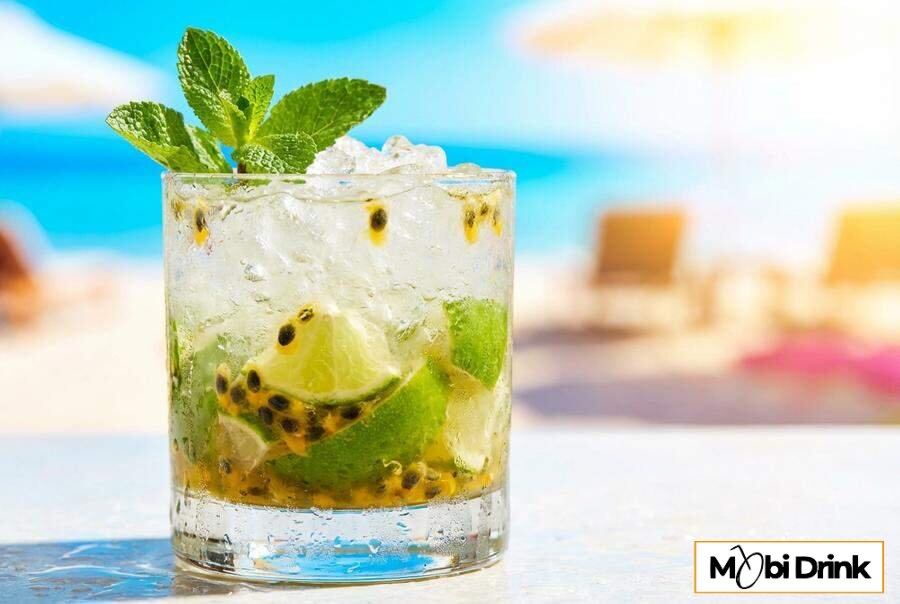 Caipiroska z marakują i kruszonym lodem