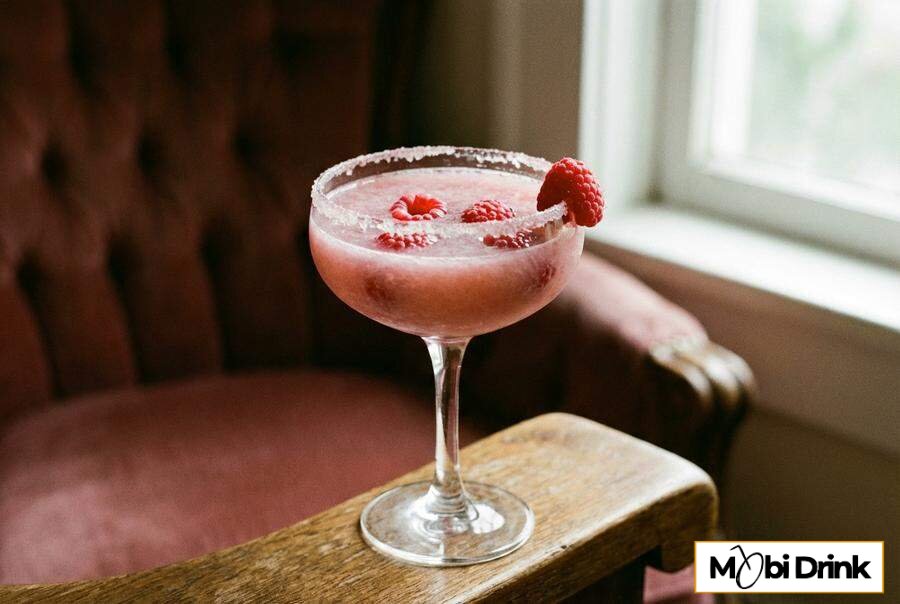 Różowy drink Cloverazzi z dwoma rodzajami rumu