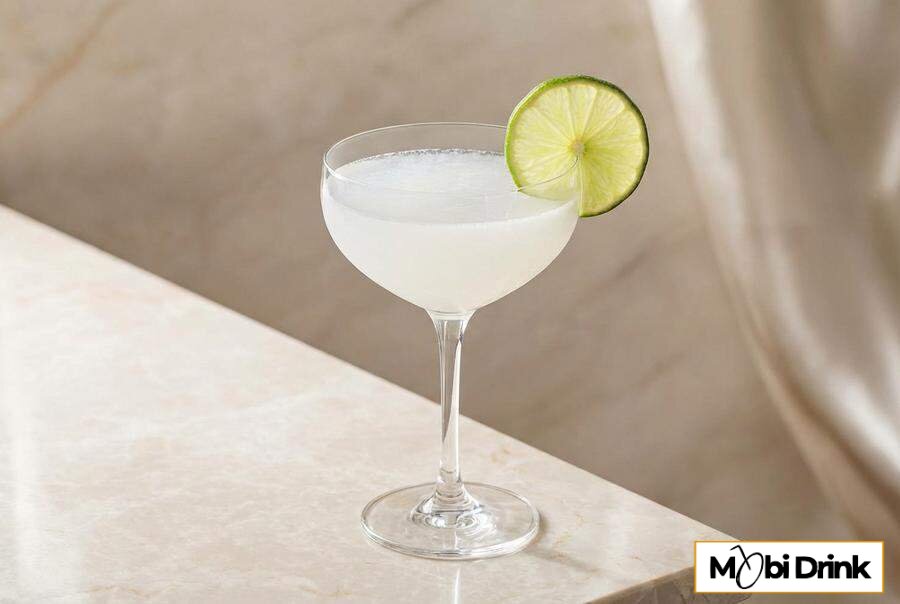 Elegancki koktajl Coconut Daiquiri w kieliszku