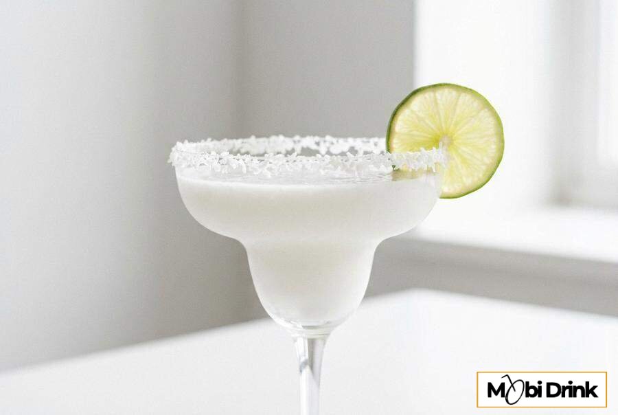 Biała Coconut Margarita z wiórkami kokosowymi