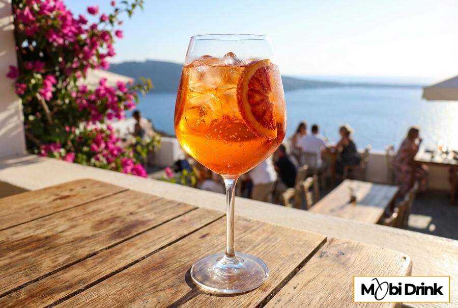 Letni Cointreau Spritz z pomarańczą i lodem