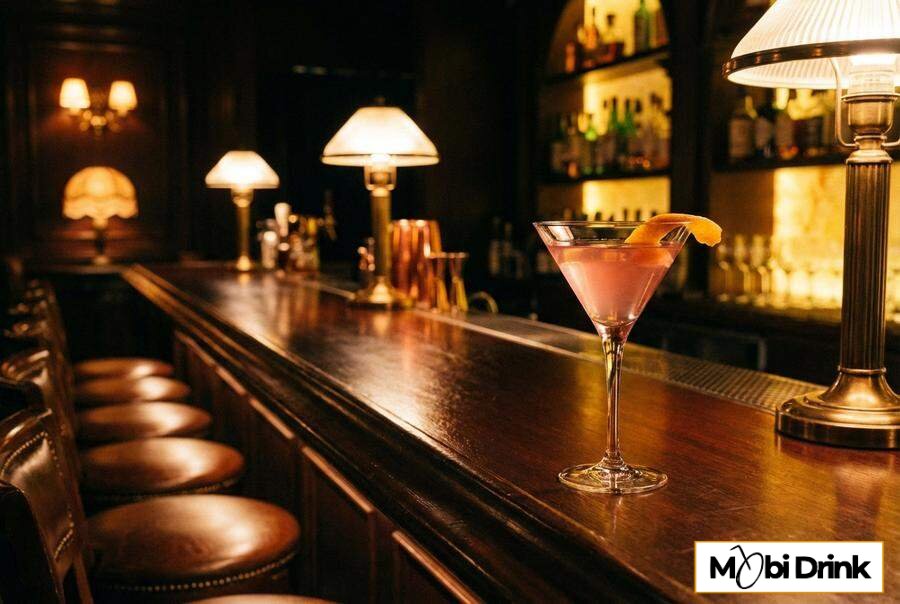 Drink Cosmopolitan w kieliszku martini