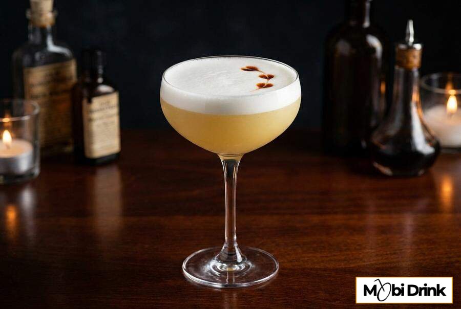 Elegancki drink Cytrynówka Sour z pianką