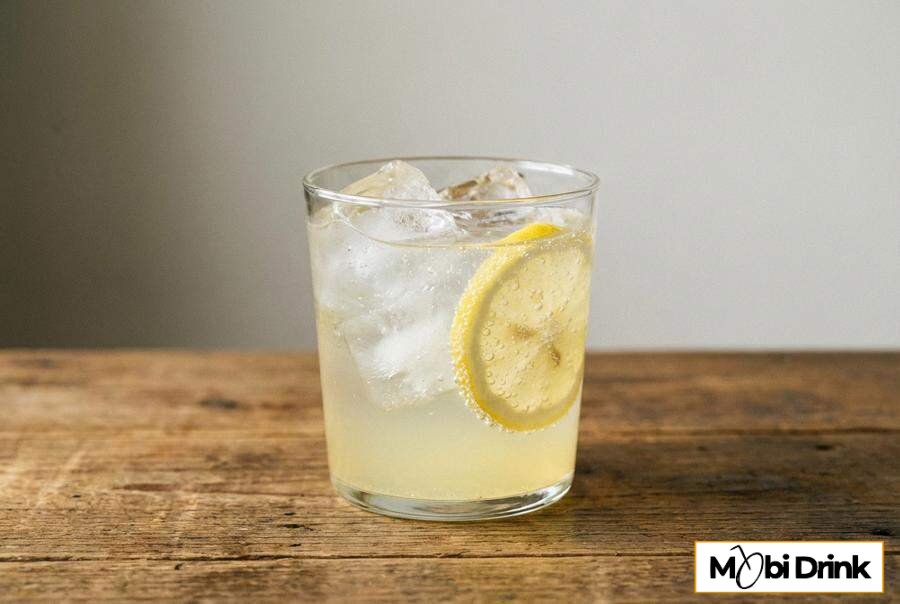 Prosty drink cytrynówka z tonikiem i lodem