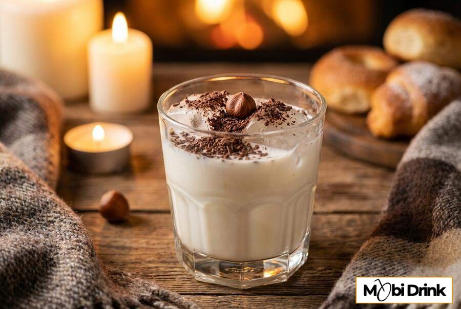 Drink Monte z wódką orzechową i mlekiem