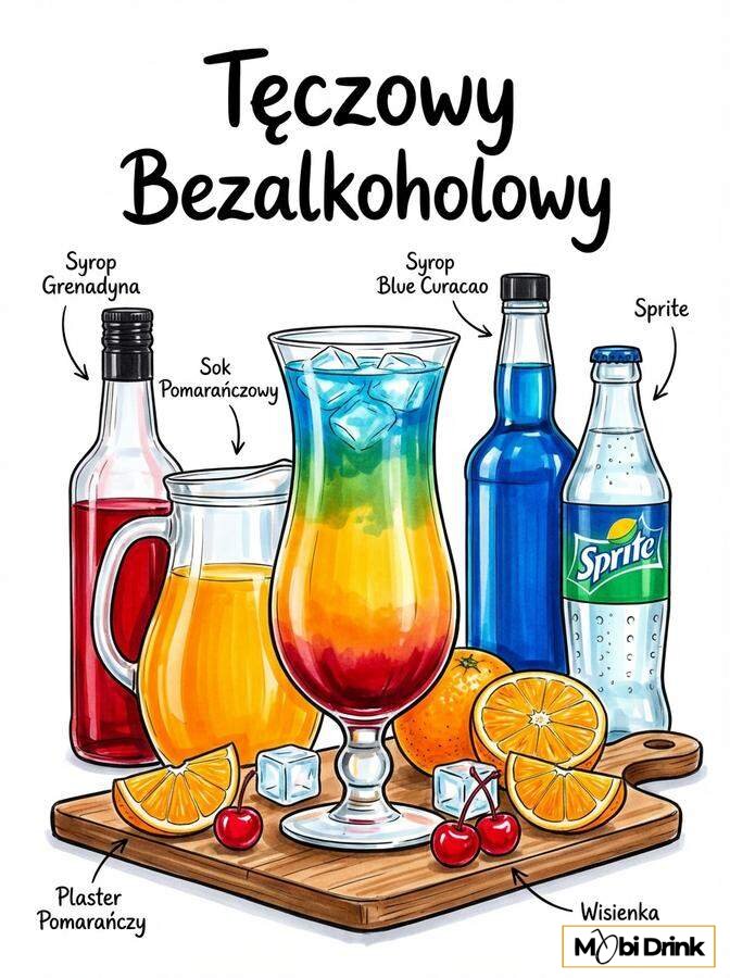 Drink Tęczowy Bezalkoholowy