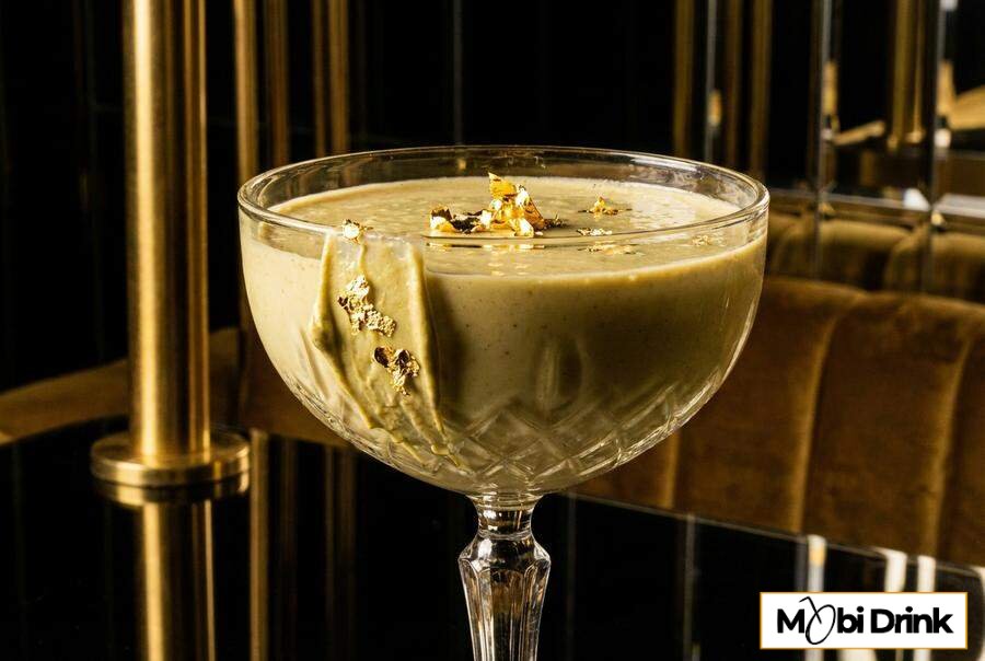 Luksusowy drink Dubajskie Złoto z jadalnym złotem