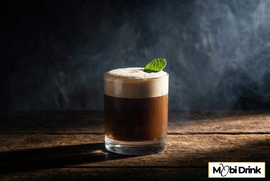 Kwaśny drink Fernet Sour z pianką