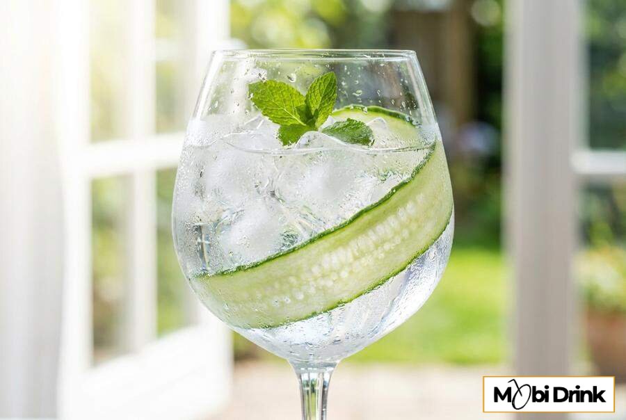 Orzeźwiający drink z ogórkiem i miętą
