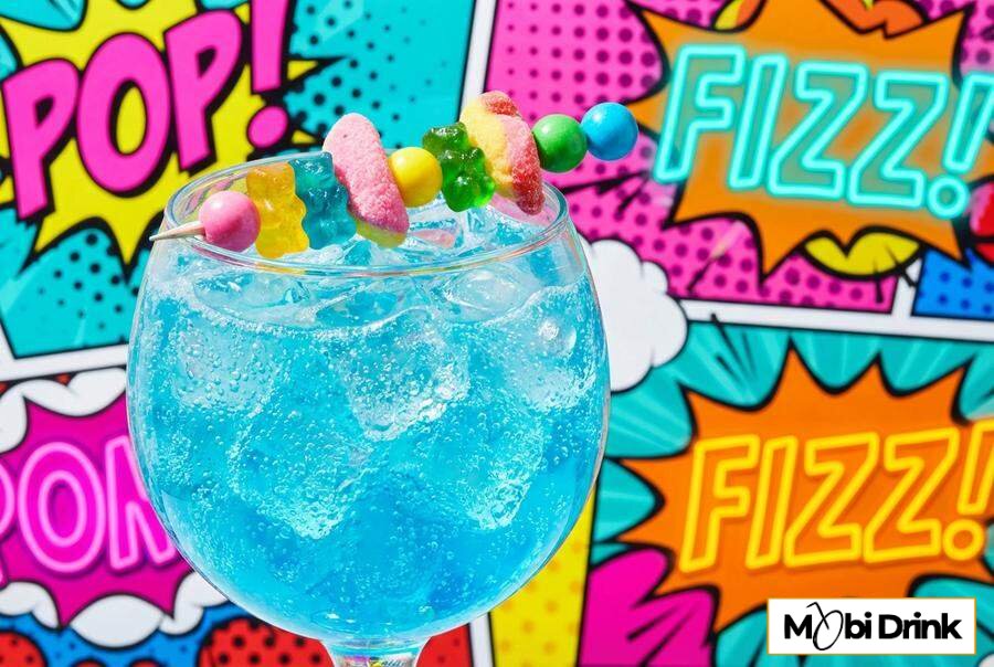 Różowy drink Fizzy Bubble Gum Boom