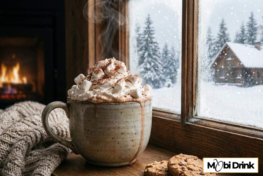 Gorąca czekolada z Baileys i piankami