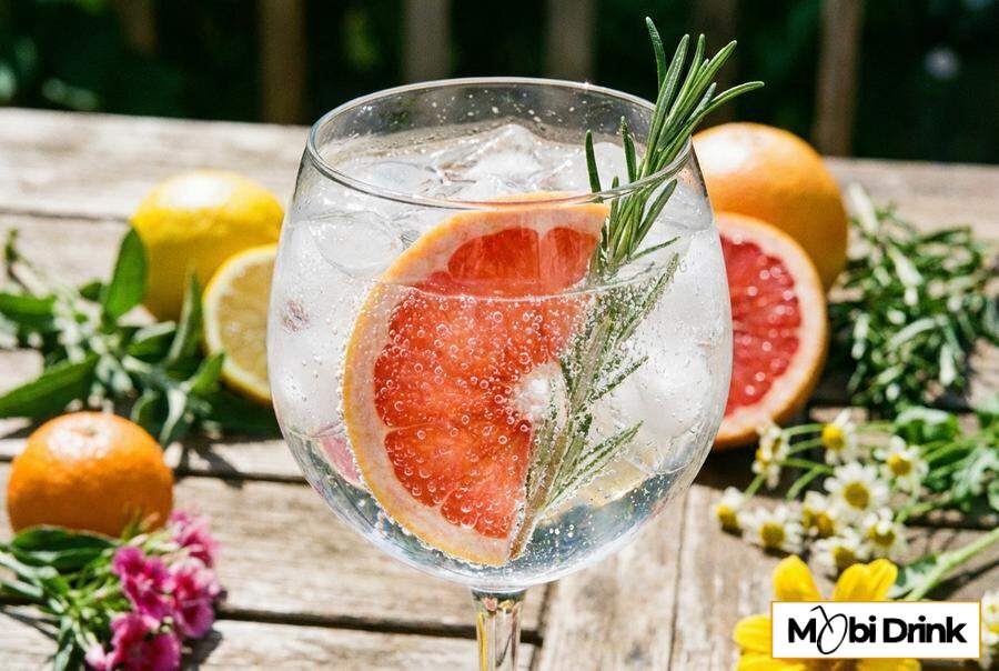 Orzeźwiający drink z wódką grejpfrutową i tonikiem