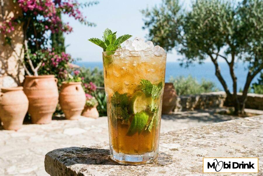 Greckie Mojito z Metaxą miętą i limonką