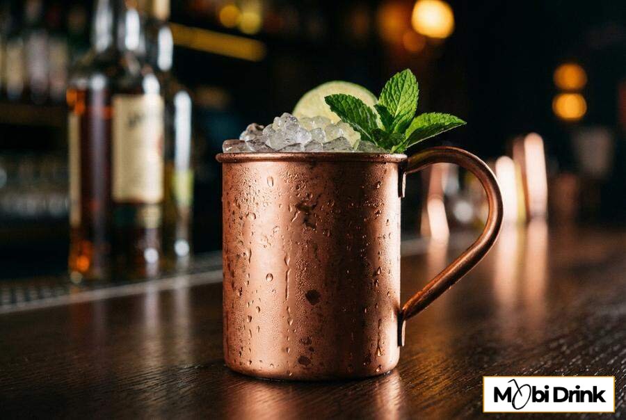 Koktajl Jack Apple Mule w miedzianym kubku