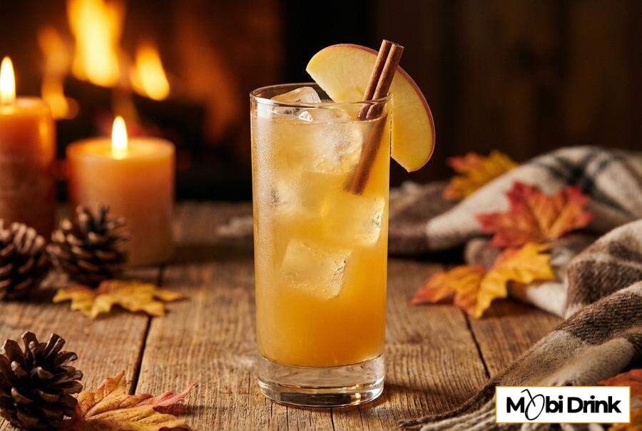 Drink z Jack Daniels Fire i cydrem jabłkowym