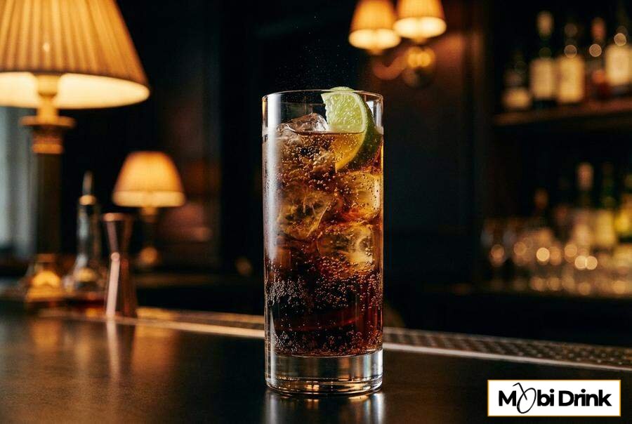 Drink Jack Daniels Honey z colą i limonką