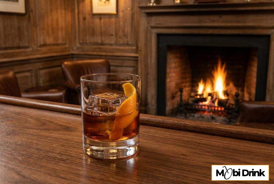 Jäger Old Fashioned w niskiej szklance