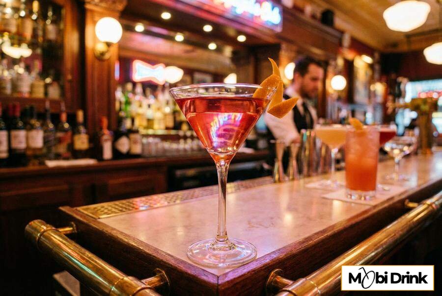 Drink Jameson Orange Cosmopolitan w kieliszku martini