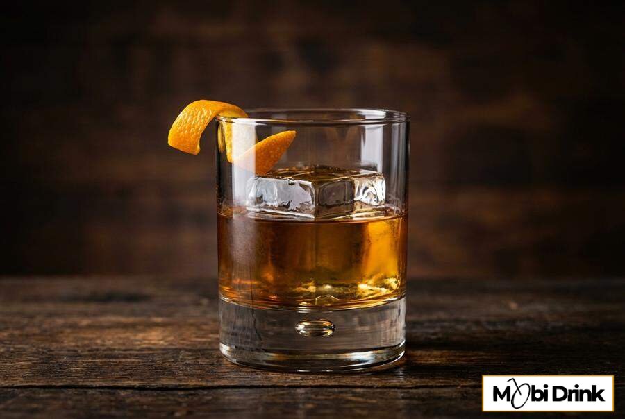 Klasyczny Jameson Orange Old Fashioned ze skórką pomarańczy