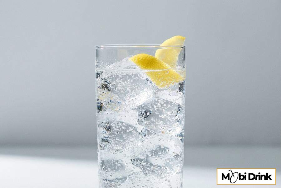 Klasyczny Highball z bourbonem jabłkowym i wodą gazowaną