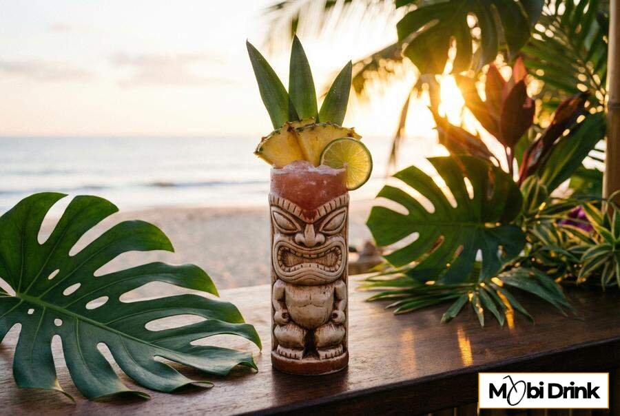 Jungle Bird drink tiki z ananasem