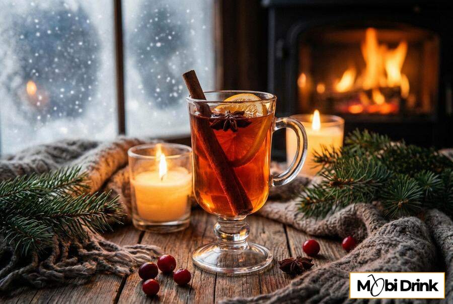 Zimowy Aperol Spritz z korzennymi przyprawami
