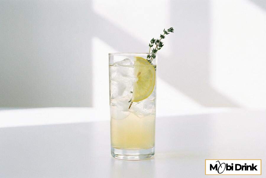 Prosty drink Limoncello Tonic na lodzie